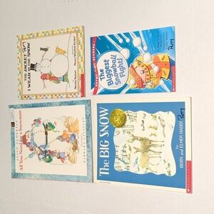 Scholastic Misc. Authors Paperback Book Set of 4 Snow Themed Books